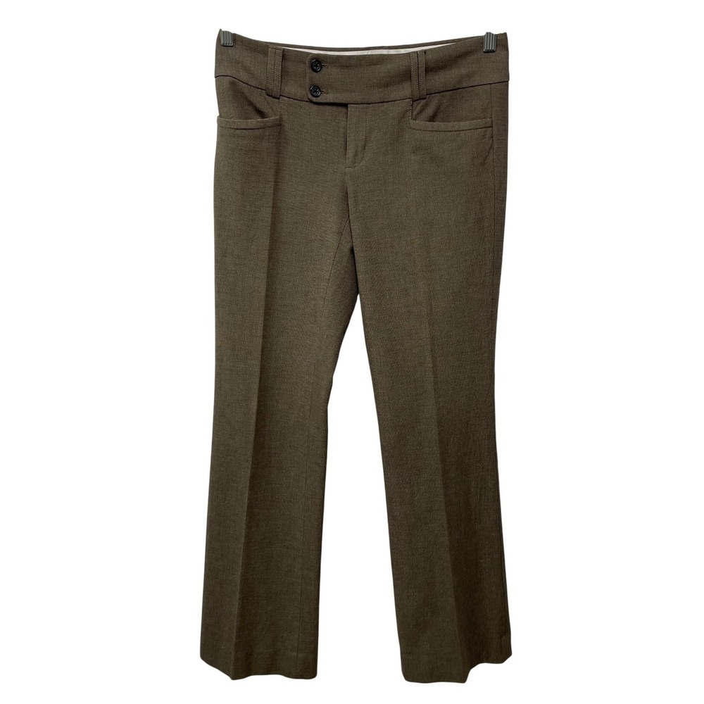 Banana‎ Republic Sloan Fit Brown Micro Check Dress Pants Stretch 2010s Gilmore 4